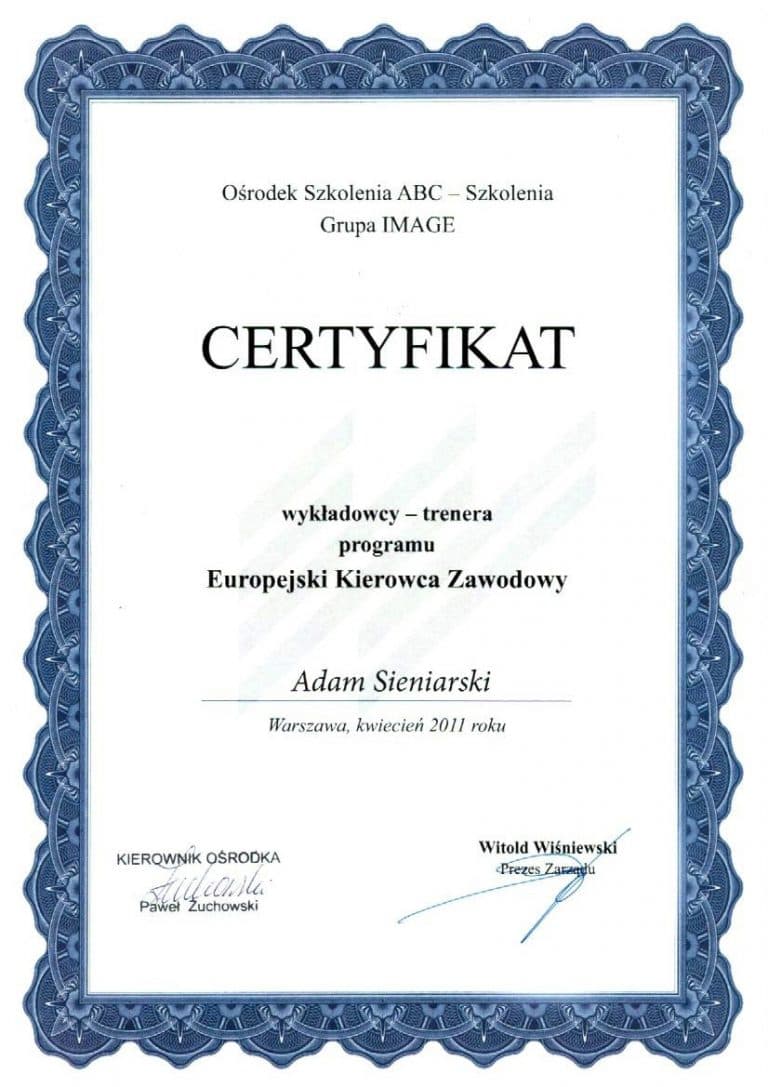 Referencje dla ośrodka Auto-Stop – dokument 1