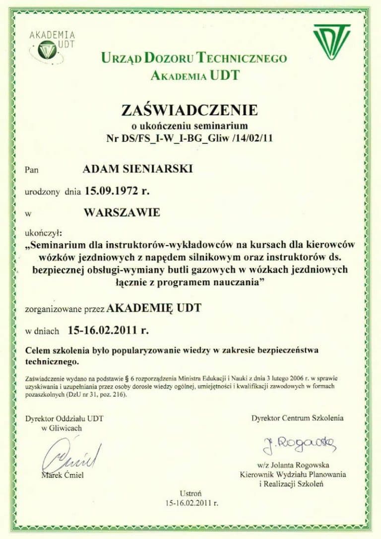 Referencje dla ośrodka Auto-Stop – dokument 9